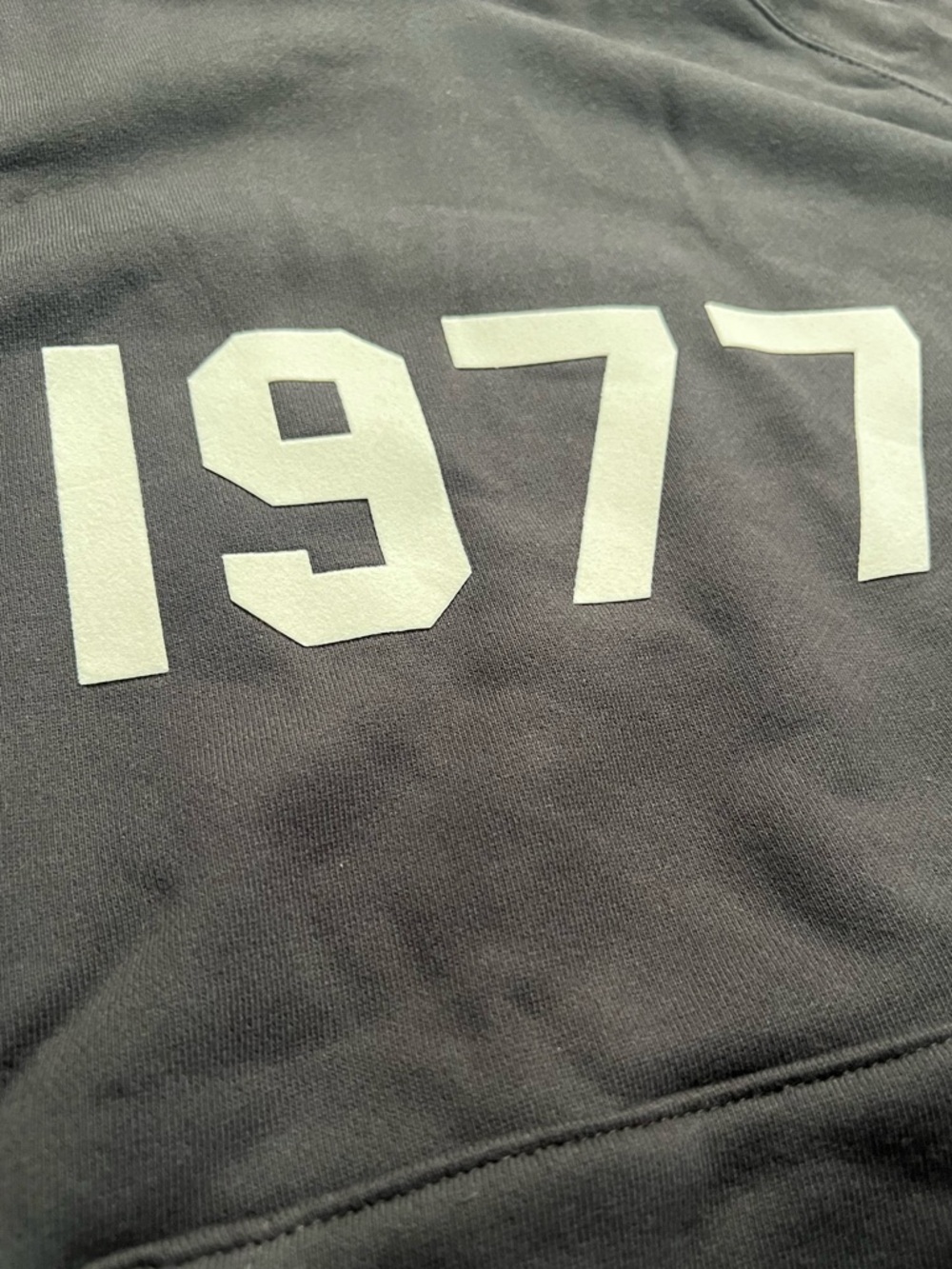 NEW Essentials Fear Of God 1977 Iron Hoodie - Size M - Picture 3 of 9